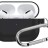 Силиконовый чехол для AirPods 3 c карабином черный