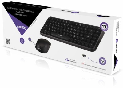 Комплект клавиатура+мышь мультимедийный Smartbuy 626376AG черный (SBC-626376AG-K) Комплект клавиатура+мышь мультимедийный Smartbuy 626376AG черный (SBC-626376AG-K)