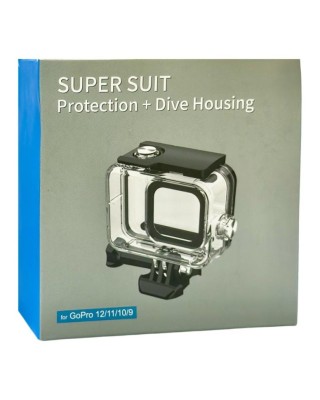 Защитный водонепроницаемый чехол Super Suit Protection для GoPro Hero 12/11/10/9 Защитный водонепроницаемый чехол Super Suit Protection для GoPro Hero 12/11/10/9. Этот водонепроницаемый чехол совместим с экшн-камерой GoPro, который идеально подходит и плотно закрывается, обеспечивая максимальную защиту во время экстремальных видов активного отдыха и глубоководных погружений.
Подводный чехол делает ваше GoPro простым в использовании на пляже, в бассейнах, на рыбалке, плавании, катании на лодках, каякинге, подводном плавании и занятиях в аквапарках. Сверхпрочное использование продукции из нержавеющей стали, вы можете нырять в море, не беспокоясь о ржавчине. Закаленное стекло перед камерой позволяет улучшить светопроницаемость вашей камеры (коэффициент пропускания света 98%).