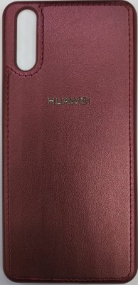 Накладка для Huawei P20 силиконовая кожзам с логотипом бордовый Накладка для Huawei P20 силиконовая кожзам с логотипом бордовый