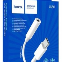 Кабель-переходник Hoco LS30 Type-C (папа) на AUX 3.5мм (мама) белый