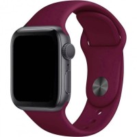 Сменный браслет силиконовая для Apple Watch 38mm малиновый
