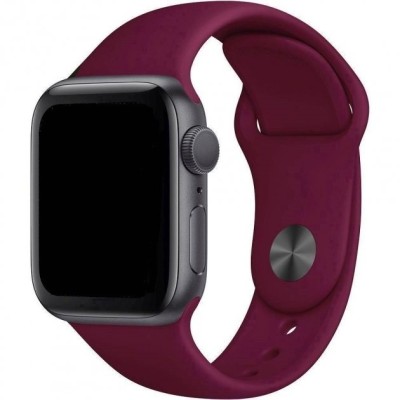 Сменный браслет силиконовая для Apple Watch 38mm малиновый Сменный браслет силиконовая для Apple Watch 38mm малиновый