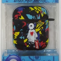 Силиконовый светящийся в темноте чехол для AirPods 1/2 Luxo Kaws рисунок №26