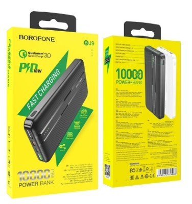 Powerbank Borofone BJ9 10000mAh 2USB/1C 18W/20W черный Powerbank Borofone BJ9 10000mAh 2USB/1C 18W/20W черный