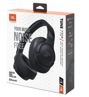 Стереонаушники Bluetooth Полноразмерные JBL T770NC BT5.3/690mAh/70ч черные Стереонаушники Bluetooth Полноразмерные JBL T770NC BT5.3/690mAh/70ч черные