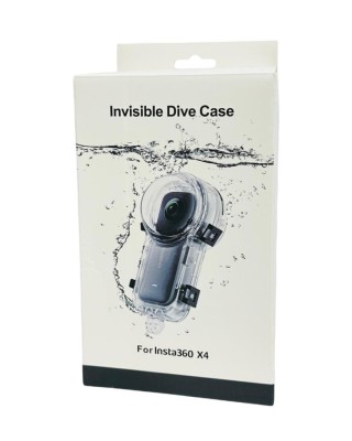 Защитный водонепроницаемый чехол Invisible Dive Case для экшн-камеры Insta360 X4 Защитный водонепроницаемый чехол Invisible Dive Case для экшн-камеры Insta360 X4. Подводный бокс для абсолютно новой камеры Insta360 X4, который позволяет проводить съемку в 360° на еще большей глубине. Он создан так, чтобы нивелировать искажения от воды и получать отличное видео под водой. Благодаря обновленной конструкции бокса больше ничто не помешает вам снять красивое видео. Уникальная конструкция для легкого управления. Просто вставьте X4, ныряйте и делайте невероятные снимки под водой. На боксе есть повторители кнопок для удобного управления камерой под водой. Корпус крепится на стандартные проушины. 
В комплекте есть переходник на резьбу 1/4″.
Примечание: рекомендуется перед каждым использованием проверять корпус на герметичность в воде.