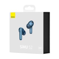 Мобильная Bluetooth-гарнитура Baseus SIMU S2 (NGS2-03) синяя