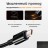 Usb Кабель Type-C для быстрой зарядки - Hoco 3A 1м в тканевой оплётке - черный