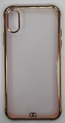 Накладка для i-Phone X/XS матовая бока золотые Накладка для i-Phone X/XS матовая бока золотые