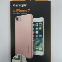 Клип-кейс Spigen для i-Phone 7 Thin Fit 042CS20429 розовое золото