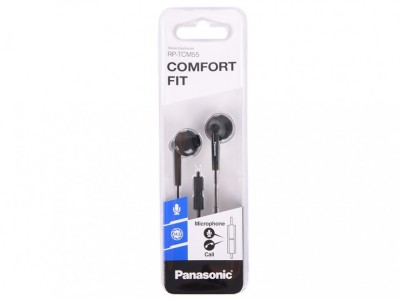 Стереонаушники Panasonic RP-TCM55GC-K черные Стереонаушники Panasonic RP-TCM55GC-K.Инновационная конструкция наушников гарантирует полный комфорт при использовании устройства и в то же время четкое, глубокое звучание басов при их воспроизведении.Вспомогательный микрофон и функция дистанционного управления, совместимые с устройствами iPhone, BlackBerry и Android. Это означает, что они не только прекрасно подходят для прослушивания музыки с вашего смартфона, но и позволяют использовать свои микрофоны для разговоров по нему. Диапазон частот 10 Гц - 24 кГц. Длина провода 1,2 м. Мини-разъем 3,5 мм. Дистанционное управление. Микрофон.