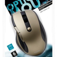 Мышь беспроводная Smartbuy 508AG USB/DPI 800-1200-1600/6 кнопок/1AA золотая (SBM-508AG-GD)