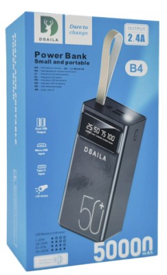 Powerbank Dsaila B4 50000mAh 2USB 2.4A черный Powerbank Dsaila B4 50000mAh 2USB 2.4A черный