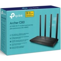 Wi-Fi роутер TP-Link Archer C80 AC1900 10/100/1000BASE-TX черный 1