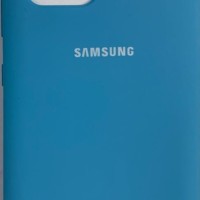 Накладка для Samsung Galaxy A91/M80S/S10 Lite Silicone cover голубая