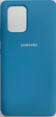 Накладка для Samsung Galaxy A91/M80S/S10 Lite Silicone cover голубая Накладка для Samsung Galaxy A91/M80S/S10 Lite Silicone cover голубая