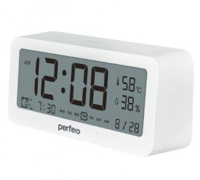 Часы-метеостанция Perfeo Vento (PF-S8826) белые Часы-метеостанция Perfeo Vento (PF-S8826) белые
