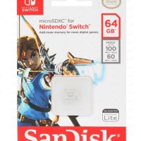 micro SDXC карта памяти Sandisk Nintendo Switch 64GB Class10 100/960 MB/s (SDSQXAT-064G-GNCZN)