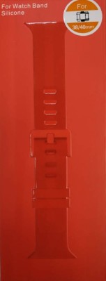 Сменный браслет силиконовый для Apple Watch 38mm с застежкой в коробке красный Сменный браслет силиконовый для Apple Watch 38mm с застежкой в коробке красный