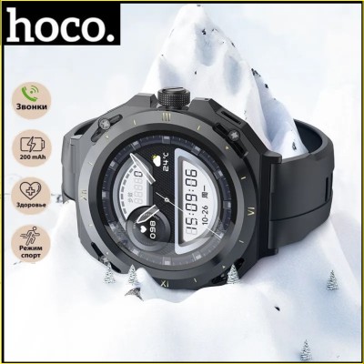 Умные Смарт-часы Hoco Y14 Smart Sports Watch черные Смарт-часы Hoco Y14 Smart Sports Watch черные