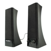 Акустическая система 2.0 Sven 235, мощность 4Вт, USB, чёрная