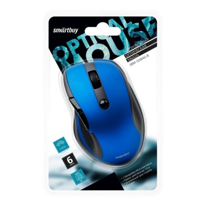 Мышь беспроводная Smartbuy 508AG USB/DPI 800-1200-1600/6 кнопок/1AA (SBM-508AG-B) синяя Мышь беспроводная Smartbuy 508AG USB/DPI 800-1200-1600/6 кнопок/1AA (SBM-508AG-B) синяя