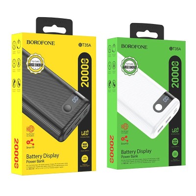 Powerbank Borofone BT35A 20000mAh 2USB черный Powerbank Borofone BT35A 20000mAh 2USB черный