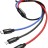 Кабель-зарядка Baseus Three Primary Micro+Lightning+Type-C 3.5A 30см (CAMLT-ASY01) черный