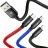 Кабель-зарядка Baseus Three Primary Micro+Lightning+Type-C 3.5A 30см (CAMLT-ASY01) черный