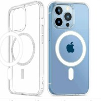 Накладка для iPhone 14 Pro Max 6.7" Hoco Magnetic case силикон прозрачный