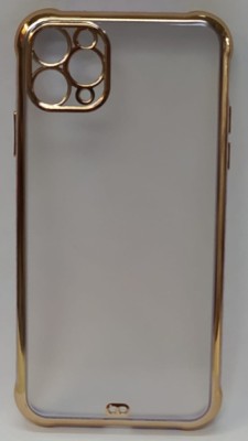 Накладка для i-Phone 11 Pro Max матовая бока золотые Накладка для i-Phone 11 Pro Max матовая бока золотые
