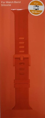 Сменный браслет силиконовый для Apple Watch 38mm с застежкой в коробке оранжевый Сменный браслет силиконовый для Apple Watch 38mm с застежкой в коробке оранжевый